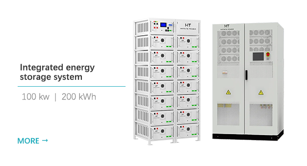 Système Intégré de Stockage d’Énergie HT Infinitepower 100 kW / 200 kWh